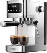 SHARDOR Espresso Machine 20 Bar, Professional Espresso Machine with Milk Frother and Touchscreen, Expresso Coffee Machines with Adjustable Temperature,for Cappuccino, Latte - Image 2