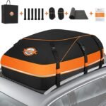 Sailnovo Rooftop Cargo Carrier Waterproof 20 Cubic Feet Car Roof Rack Cargo Carrier Roof Cargo Bag for All Cars with/Without Rack, Includes Anti-Slip Mat, 6 Door Hooks & Waterproof Curtain - Image 2