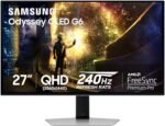 Samsung 27” Odyssey OLED G6 (G61SD) QHD & QD-OLED 240Hz 0.03ms FreeSync Premium Pro Gaming Monitor with Sleek Metal Design, 3 Year Warranty, US, LS27DG610SNXZA - Image 2