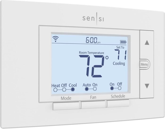 Sensi Smart Thermostat, 100 Years Of Expertise, Wi-Fi, Data Privacy, Programmable, Easy DIY Install, Works With Alexa, Energy Star Certified, Mobile App, ST55 - Image 2