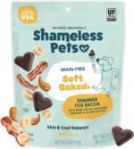 Shameless Pets Soft-Baked Dog Treats, Bananas for Bacon - Natural & Healthy Dog Chews for Skin & Coat Support with Omega 3 & 6 - Biscuits Baked & Made in USA, Free from Grain, Corn & Soy - 1-Pack - Image 2