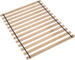 Signature Design by Ashley Wooden Mattress Support Bunkie Board Roll Slat with Nylon Cord, Queen, Beige - Image 2