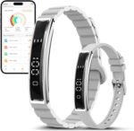 Sleep & Fitness Tracker with 2 Bands, Lightweight Smart Bracelet Wristband for Women Men, 24/7 Heart Rate, Blood Oxygen & Stress Monitor, Waterproof Health Trackers, No Subscription Fee (White) - Image 2