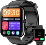 Smart Watch with Alexa Built-in, 1.83" HD Touchscreen Fitness Tracker, Bluetooth Notifications/Calls, IP68 Waterproof, 120+ Sport Modes, 24/7 Heart Rate & Sleep Monitor for iPhone Android iOS (Black) - Image 2