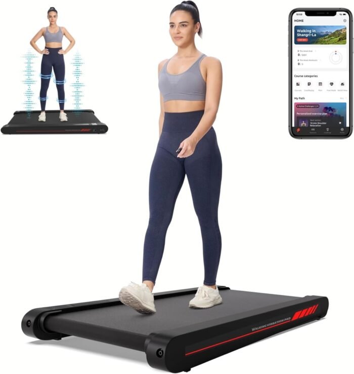 Sperax Walking Treadmill Pad with APP, 3 in 1 Under Desk Treadmill, 400W Low Noise Walking Vibration Pad with Remote Control,Portable Treadmills for Home Office - Image 2