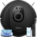 Tikom Robot Vacuum and Mop Combo, 5000Pa Robotic Vacuum Cleaner, 150 Min Max, App & Remote Control, Ideal for Hard Floor, Carpet, Pet Hair, Self-Charge(G8000 Max) - Image 2