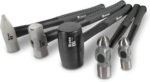 Titan 63125 5-Piece Hammer Set, Includes 16oz & 32oz Ball Pein, 32oz Rubber Mallet, 3lb Sledgehammer, & 3lb Cross Pein, Shock Absorbing Fiberglass Handles with Textured Grips - Image 2