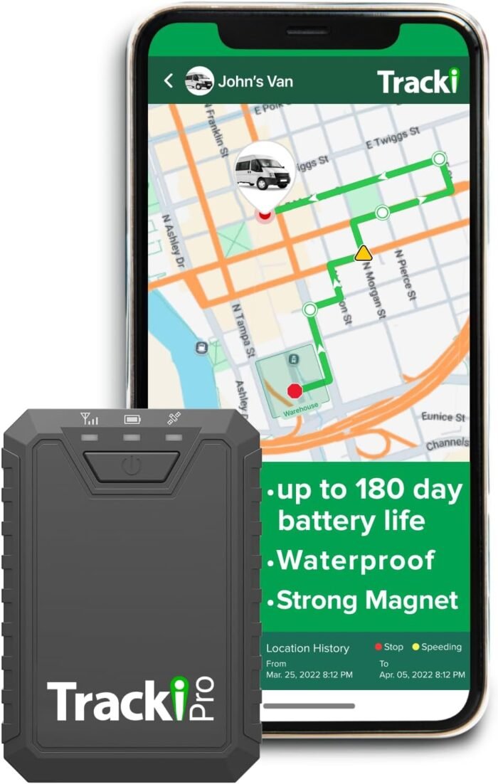 Tracki Pro GPS Tracker for Vehicles, USA made tech. Up to 7 Months Batt. Waterproof Magnetic 4G LTE Long Battery Life 2-7 Month, Unlimited Distance, Subscription Required, Multi Alerts, Hidden Tracker - Image 2