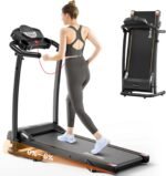 Treadmills for Home, 3.0HP Quiet Brushless Foldable Treadmill with Incline, Small Space Portable Running Walking Machine, 240/300 Lbs Capacity with Cup Holder - Image 2