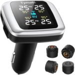 Tymate TM7 Tire Pressure Monitoring System, Wireless TPMS with 4 External Sensors & 6 Alarm Modes, Colorful Display, Real-time Tire Pressure Monitor System, Ideal for RV SUV MPV Truck Sedan (0-87 PSI) - Image 2