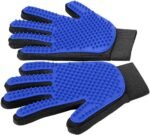 Upgrade Efficient Pet Hair Remover Gloves - Gentle Shedding Brushes for Dogs, Cats & Horses with Long and Short Hair - 1 Pair (Blue) - Image 2