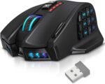 UtechSmart Venus Pro RGB Wireless MMO Gaming Mouse, 16,000 DPI Optical Sensor, 2.4 GHz Transmission Technology, Ergonomic Design, 16M Chroma RGB Lighting, 16 programmable Buttons, Up to 70 Hours - Image 2