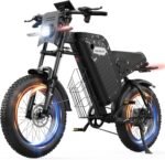VARUN Xplorer Raptor Electric Dirt Bike- Peak 1000W Ebike for Adults Up to 60Miles & 28MPH，48V 20.8Ah Battery, 20" Fat Tires, 7-Speed All-Terrain E-Bike with Suspension, LED Lights & Turn Signals - Image 2