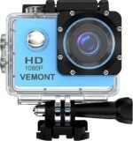 VEMONT Action Camera, 1080P 12MP Sports Camera Full HD 2.0 Inch Action Cam 30m/98ft Underwater Waterproof Camera with Mounting Accessories Kit - Image 2