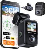 Vantrue E360 Plus 3 Channel 360 Degree WiFi Dash Cam, Dual STARVIS 2, Triple1944P Front Rear and Inside Dashcam, HDR IR Night Vision, GPS, Touchscreen, 24/7 Parking Mode, LTE Support, Support 1TB Max - Image 2