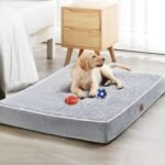 WNPETHOME Orthopedic Dog Beds for Large Dogs, Extra Large Waterproof Dog Bed with Removable Washable Cover, Egg Crate Foam Pet Bed, XL Dog Crate Bed - Image 2