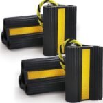 Wheel Chocks for RV Trailer Camper Truck Car, [2pair/4pack with Rope] Versatile Rubber Chocks Block Stopper for Tire with Reflective Strips, Utility Boat Travel Trailer Camper RV Accessories Must - Image 2
