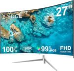Z-Edge 27-inch Curved Gaming Monitor, Full HD 1080P 1920x1080 LED Backlight Monitor, with 100Hz Refresh Rate and Eye-Care Technology, 178° Wide View Angle, VGA+HDMI - Image 2