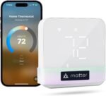 meross Smart Thermostat for Home, WiFi Thermostat Works with Matter, Alexa, Apple Home, Google Assistant, App & Voice Control, 7x24h Scheduling, Energy Saving, C-Wire Required - Image 2