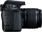 Canon EOS 4000D / Rebel T100 DSLR Camera w/EF-S 18-55mm f/3.5-5.6 Lens 3 Lens Kit Bundled with 128GB Memory + Wide Angle Lens + Telephoto Lens + Flash + More (Renewed) Black - Image 4