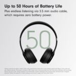 Beats Solo 4 - Wireless Bluetooth On-Ear Headphones, Apple & Android Compatible, Up to 50 Hours of Battery Life - Matte Black - Image 5