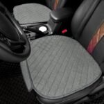 surpassme Comfortable Car Seat Covers Universal Front Seat Coves for Car Accessories with Storage Pockets, Padded Car Interior Covers for Automotive, SUV, Truck, and Van(Grey) - Image 5