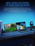 ARZOPA 16.1'' 144Hz Portable Gaming Monitor, 106% sRGB 1080P FHD Kickstand Portable Monitor with HDR, Ultra Slim, Eye Care, External Second Screen for Laptop, PC, PS5, Mac, Xbox-Z1FC - Image 3