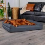 Furhaven Orthopedic Dog Bed for Large Dogs w/ Removable Bolsters & Washable Cover, For Dogs Up to 95 lbs - Quilted Sofa - Iron Gray, Jumbo/XL - Image 4