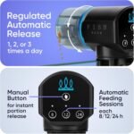 FISHNOSH Automatic Fish Feeder for Aquarium - New Generation 2025, Auto Food Dispenser with Timer for Small Tank, Big Aquariums & Pond, Model-ML - Image 4