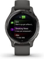 Garmin Venu 2S, Smaller-Sized GPS Smartwatch with Advanced Health Monitoring and Fitness Features, Slate Bezel with Graphite Case and Silicone Band, (010-02429-00) (Renewed) - Image 3