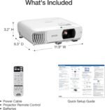 Epson Home Cinema 980 3-Chip 3LCD 1080p Projector, 4,000 Lumens Color and White Brightness, Streaming/Gaming/Home Theater, Built-In Speaker, Auto Picture Skew, 16000:1 Contrast, 2 HDMI Ports - Image 8