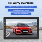 10.1 inch Single Din Car Stereo with CarPlay and Android Auto, 10 inch Touch Screen Radio with Mirror Link/1080P/EQ Audio/SWC/Bluetooth +Backup Camera+MIC - Image 7