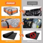 Car Rooftop Cargo Carrier Bag – 20 Cubic Feet Waterproof Heavy Duty 900D Roof Bag for All Vehicles SUV with/Without Roof Rack, Car Storage Bag with Anti-Slip Mat, 6 Hooks & Luggage Lock - Image 5