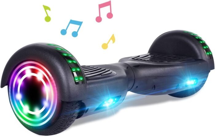 self balance scooter,6.5" Two-Wheel Self-Balancing Hover Board with Bluetooth Speakers and Fashion LED Lights for Kids and Adults - Image 3