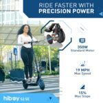 Hiboy Electric Scooter, 350W–810W Motor, 9"-16" Tires, 19/25 MPH Top Speed, Long Range 17–34 Miles, Foldable Commuter Electric Scooter for Adults with Dual Braking System - Image 3