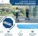 Hiboy Electric Scooter, 350W–810W Motor, 9"-16" Tires, 19/25 MPH Top Speed, Long Range 17–34 Miles, Foldable Commuter Electric Scooter for Adults with Dual Braking System - Image 4