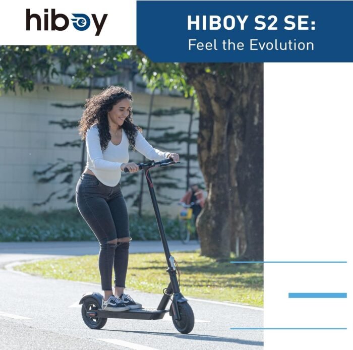 Hiboy Electric Scooter, 350W–810W Motor, 9"-16" Tires, 19/25 MPH Top Speed, Long Range 17–34 Miles, Foldable Commuter Electric Scooter for Adults with Dual Braking System - Image 8