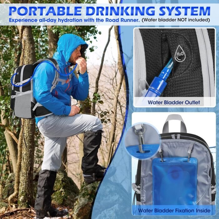 IGOLUMON Hiking Backpack 40L Packable Hiking Daypack for Men Women Waterproof Lightweight Foldable Camping Backpack - Image 5