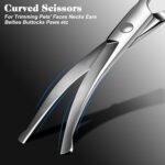 Professional 4 in 1 Dog & Cat Grooming Scissors Kit with Safety Round Tips,Sharp & Durable,Dog Shears for Grooming - Includes Straight, Curved, Thinning Scissors and Comb - Premium Pet Supplies - Image 5