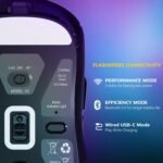 ATTACK SHARK X3 Lightweight Wireless Gaming Mouse, 49g Tri-Mode Bluetooth/2.4G/USB-C Wired Mouse, PAW3395 26K DPI Sensor, 200h Battery Life, Programmable Buttons, Griptape for PC/Laptop/Mac - Image 4