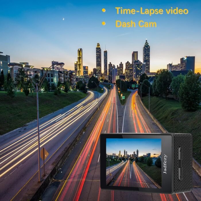 Action Camera FHD 1080P 12MP, 98FT/30M Underwater Waterproof Camera with 2 Batteries, Wide Angle Sports Camera with Accessories Kit Suitable for Helmet, Bicycle, etc. - Image 5