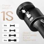 EAST MOUNT Adjustable Dumbbells 5 lb Dumbbells Set of 2 / Pair 10 lb Total Free Weights 6 in 1 Women Hand Weights for Home,Office,Gym Exercise Training 2lb 3lb 4lb 5lb Fast Adjust - Image 3