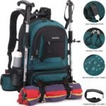 Nerlion 40L Hiking Backpack Travel Backpack for Men Women Camping Waterproof Outdoor Hiking Daypack Lightweight Backpack (Dark Green) - Image 3