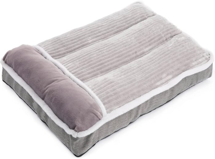 Large Dog Bed with Pillow for Crate Kennel, Sofa Dog Bed, Super Soft pet Bed for Medium, Jumbo, Furniture - Image 3