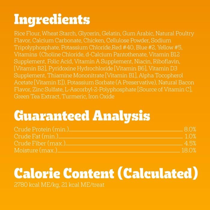 Pedigree Dentastix Dual Flavor Small Dog Dental Treats, Bacon & Chicken, 5.08 oz. Bag (24 Treats) - Image 8