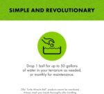 Zilla Pet Turtle Miracle Ball, Odor and Sludge Remover, for Cleaner and Healthier Turtle Habitats and Aquariums, Treats up to 50 Gallons - Image 5