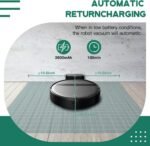 Robot Vacuum and Mop Combo 2300Pa for Pet Hair | Robotic Vacuum Cleaner with WiFi/Alexa/App | Auto Recharge & Tangle-Free | Ultra-Slim Quiet 2.8" for Hard Floors, Low-Pile Rugs - Image 8