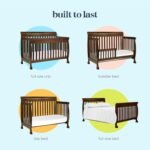 DaVinci Kalani 4-in-1 Convertible Baby Crib with Wooden Toddler Bed, Daybed & Full-Size Bed Conversion - Easy to Assemble & GREENGUARD Gold Certified - 4 Adjustable Mattress Heights - Espresso - Image 5
