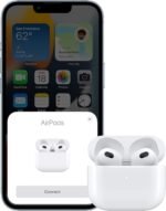 Apple AirPods (3rd Generation) Wireless Ear Buds, Bluetooth Headphones, Personalized Spatial Audio, Sweat and Water Resistant, Lightning Charging Case Included, Up to 30 Hours of Battery Life - Image 4