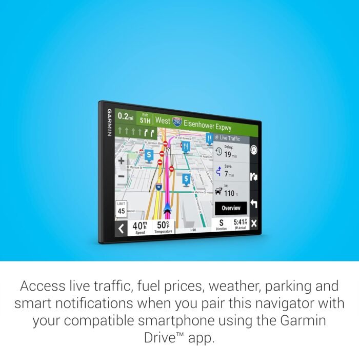 Garmin DriveSmart 86, 8-inch Car GPS Navigator with Bright, Crisp High-Resolution Maps and Garmin Voice Assist - Image 7